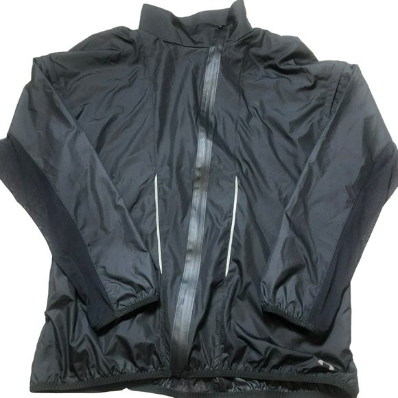 Sz M Under Armour All Season Gear Raincoat Running Jacket Removable Sleeves - Picture 1 of 5